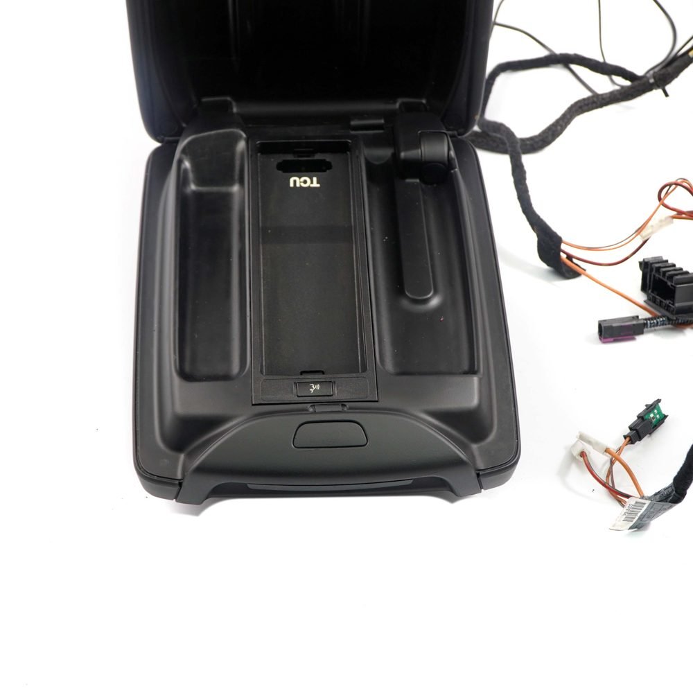apoio bmw x5 – Apoio BMW X5 E53 de braço com consola telefónica em pele preta 7124494 – foto 5