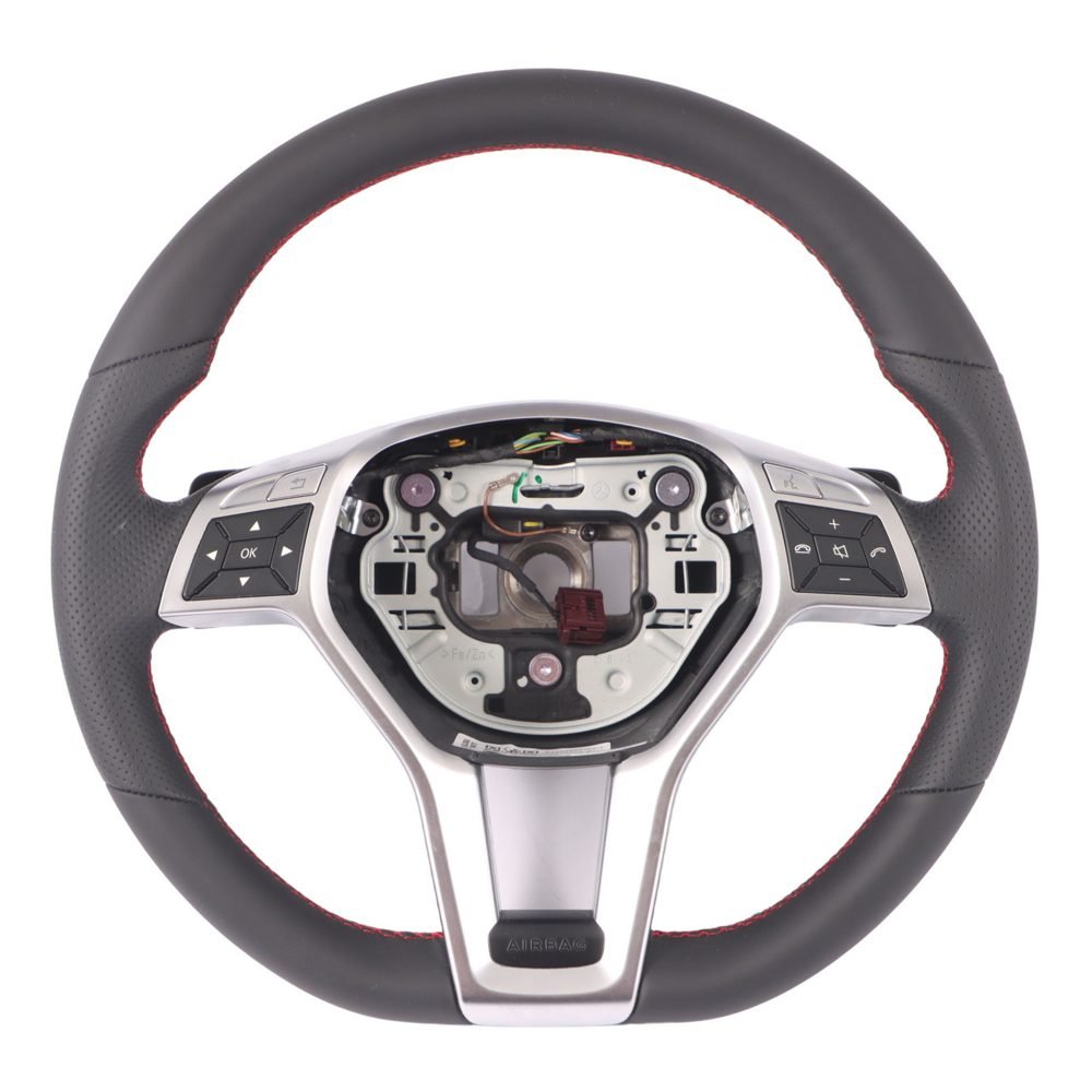volante mercedes w204 – Volante Mercedes W204 W207 W212 sport em pele OEM A1724602703 – foto 1
